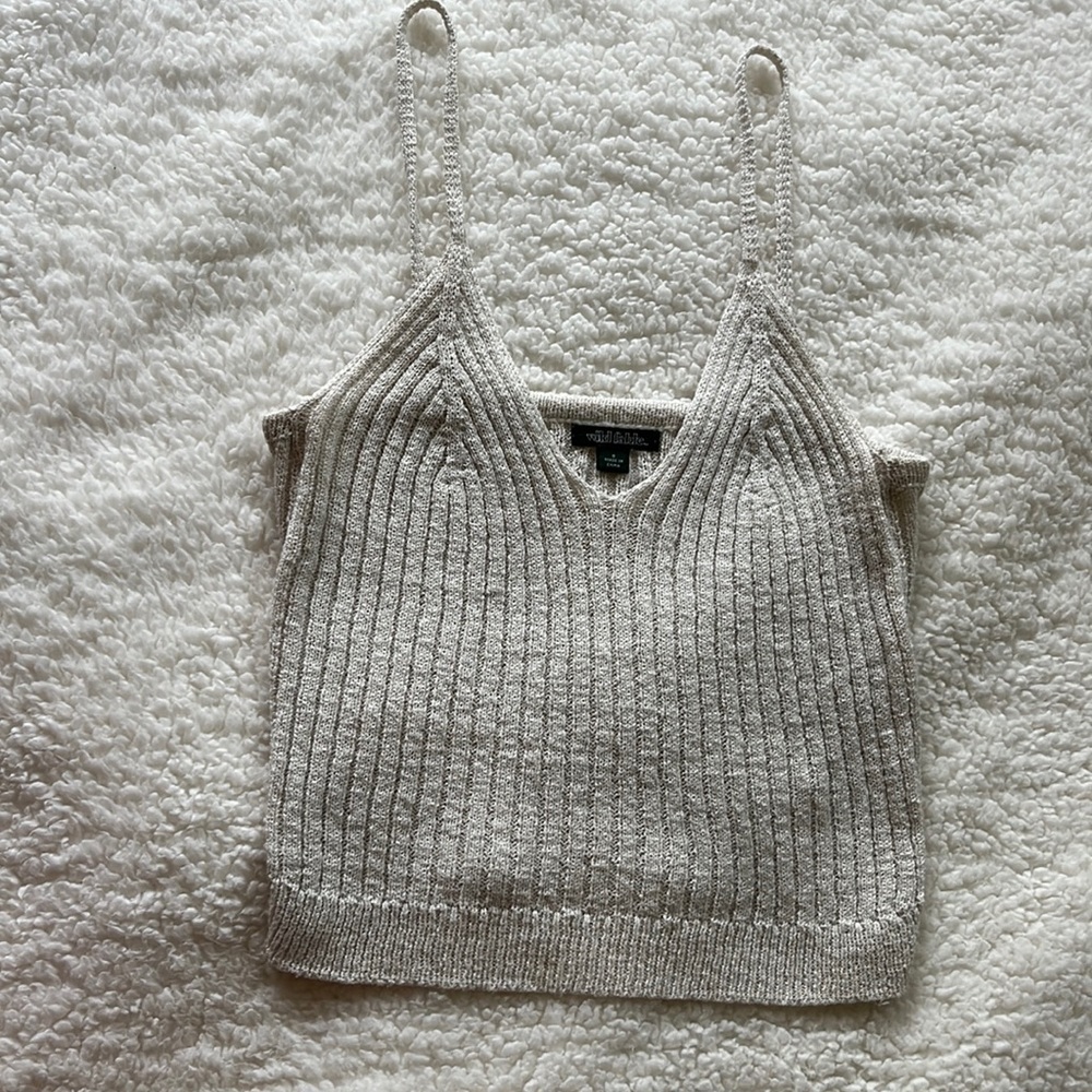target cropped knitted tank
